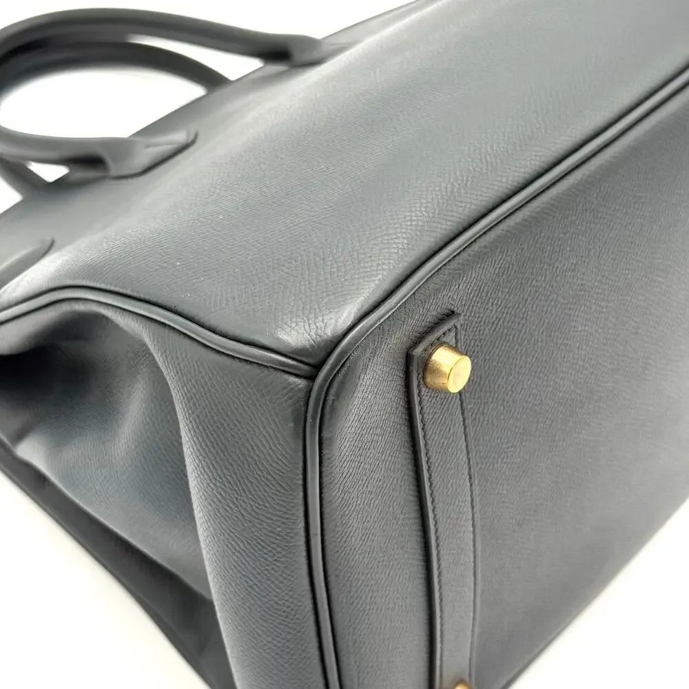 Birkin 35 Epsom Indigo - Picture 9 of 13